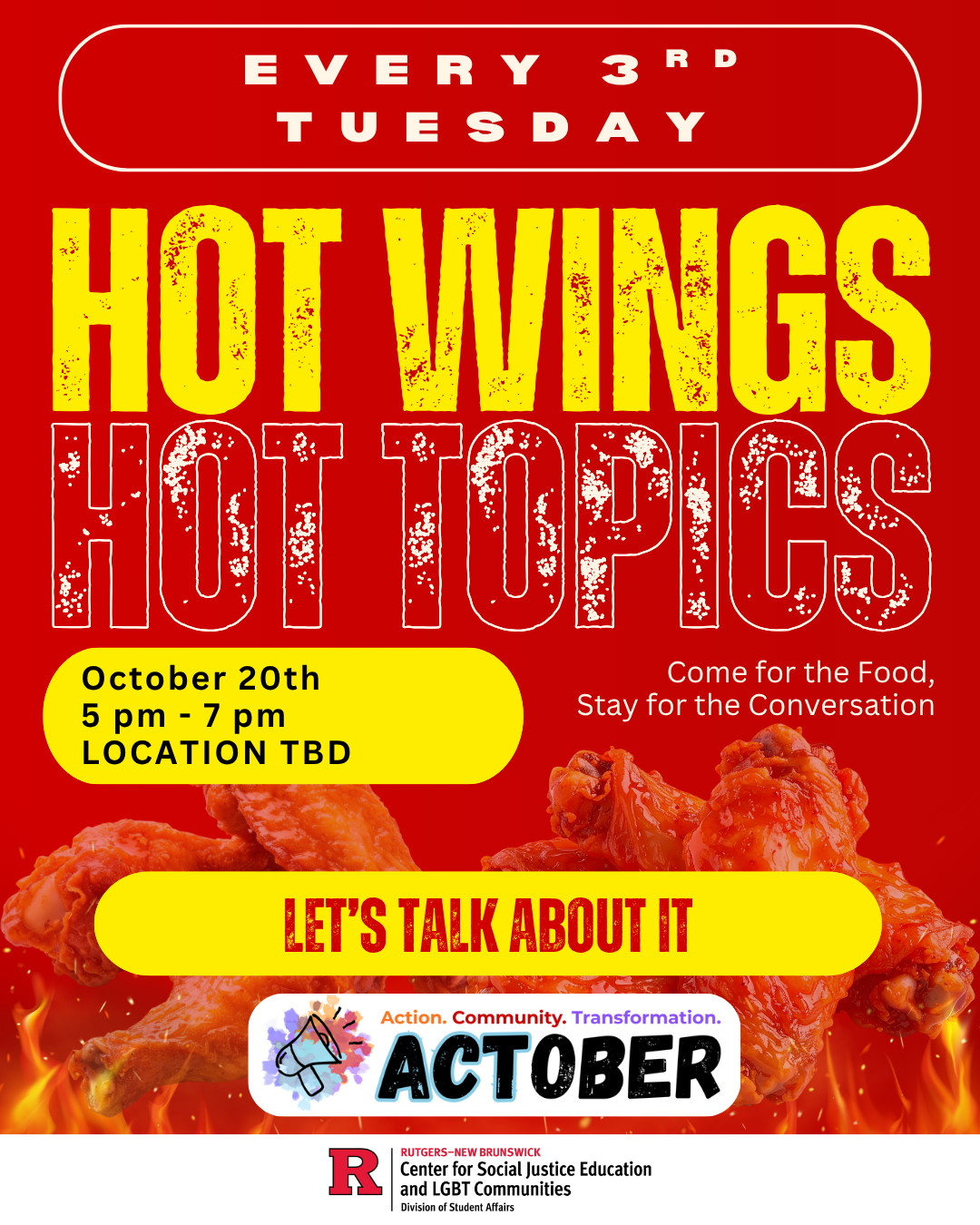 Event flyer with details