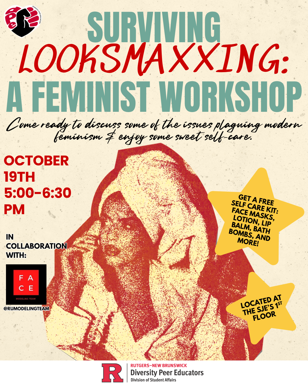 Event flyer with basics