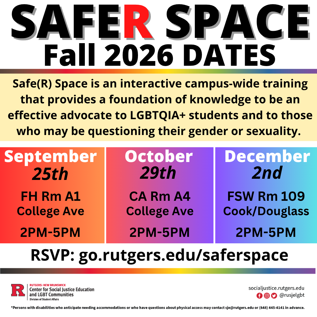 SafeR Space Fall 2026 Dates